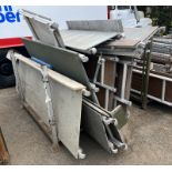 Scaffolding platform with toe boards mixed sizes - 11 pieces