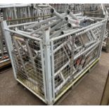 1 Rung scaffold framing with coupling & wheels - Approximately 25 - L 1040 x W 100 x H 550mm