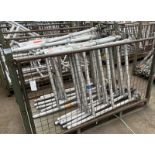 11x 3 Rung scaffold frames with coupling connectors & wheels - L 1020 x W 100 x H 1480mm