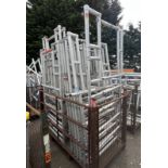 20x Aluminium Scaffold ladder frame sections - L 1040 x W 100 x H 2600 - L 1140 x W 100 x H 2200mm