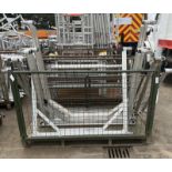 9x Aluminium scaffold walkthrough frames - L 2450 x W 80 x H 1450 - L 1760 x W 80 x H 1450mm
