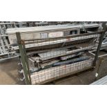Scaffolding platform boards - some with toe boards - 13 pieces