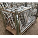 8x Aluminium Scaffold gate units - L 950 x W 120 x H 1670mm