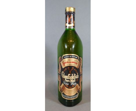 One Bottle of Glen Fiddich Pure Malt Scotch Whisky 1 litre 
