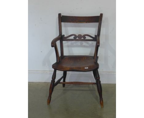 A 19th century Windsor armchair 