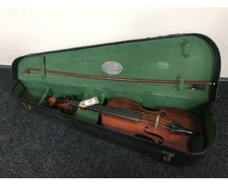 A French violin labelled copie de Antoni Stradivarius circa 1890
