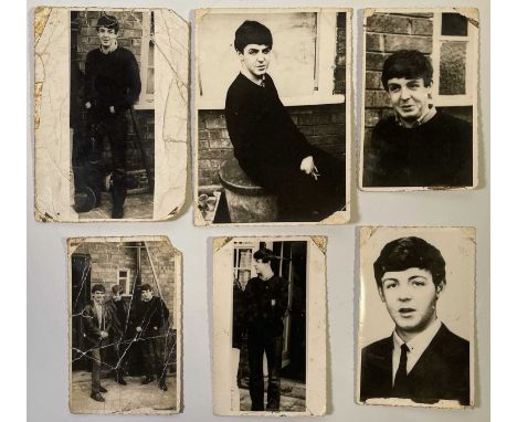 Six original and vintage photographs, most images taken at Forthlin Rd c 1962 by Mike McCartney inc several shots of Paul McC