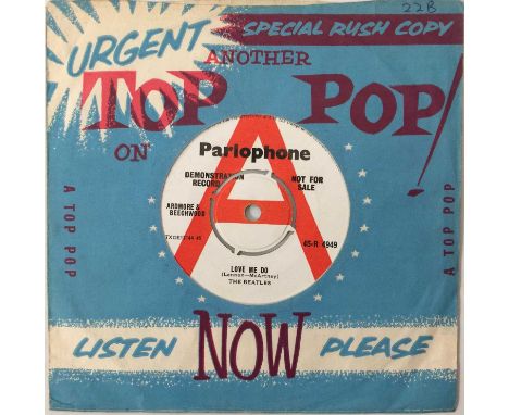 THE BEATLES - LOVE ME DO 7" - ORIGINAL UK DEMO 'MCARTNEY' (PARLOPHONE - 45-R 4949). Holy grail time for Beatles collectors' w