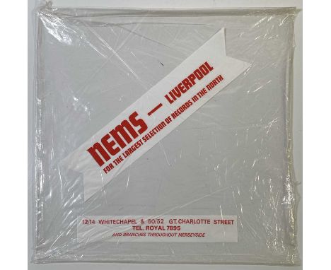 An original approx 12 x 12" NEMS plastic record bag, with letter of provenance linking this item to the family of Neil Aspina