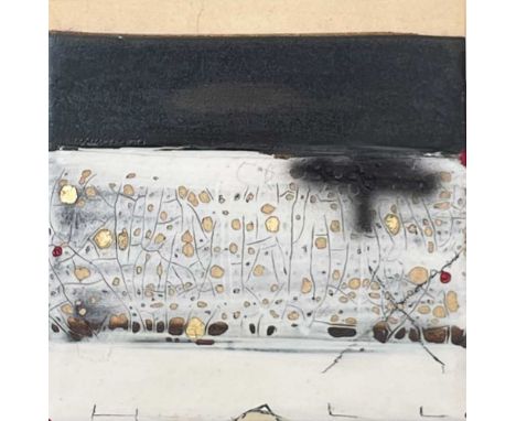 Sam HALL (1967) Ceramic Tile Signed, 15cm x 15cm, 34cm x 34cm framed