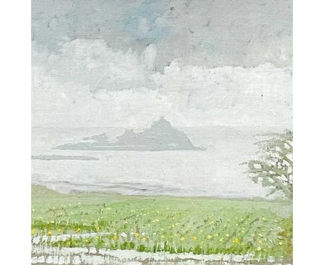 Nick WILKINSON (XX-XXI) The Mount from Badgers Cross  Oil on linen, signed, inscribed and dated 2023 to verso, 28 x 28cm, 44.