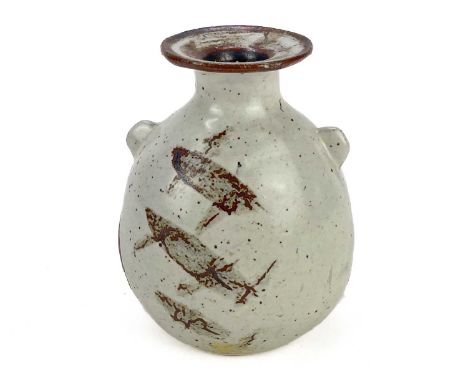 Janet LEACH (1918-1997) Lugged Vase   CeramicImpressed personal and Leach Pottery sealHeight 11.5cm  There is sign of a repai