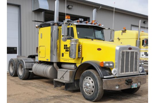 peterbilt 2009 tt ct 367 tandem axle semi tractor truck with