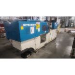 Mitsubishi injection molding machine, mod. 90MSJ-5, 4.8 Oz, Hydraulic, Mac VII Control, Tie Bar 15