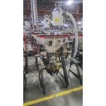 Maguire gravimetric resin blender, mod. WSB-140, ser. no. 103488-20 (2003) w/ MPI weigh scale c/w