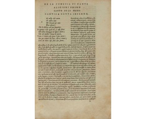 di Dante Alighieri con la nova espositione de Alessandro Vellutello. Venice: Francesco Marconi for Alessandro Vellutello, 154