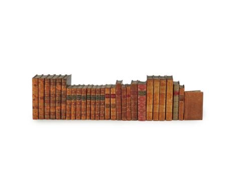 tales and Novels. 1832, 18 volumes, 12mo, contemporary half calf; Defoe, Daniel A True Collection of the Writings of the Auth