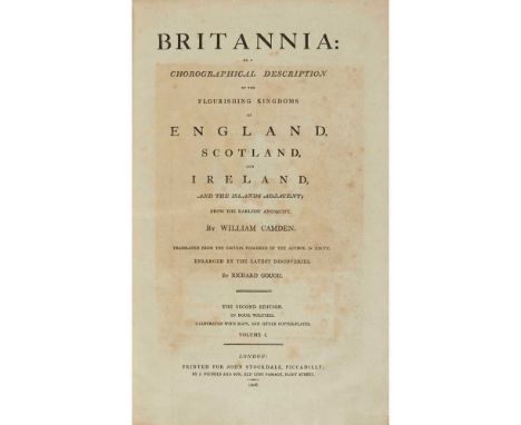 of the Flourishing Kingdoms of England, Scotland and Ireland. London: John Stockdale, 1806. 4 volumes, folio, portrait, 106 p