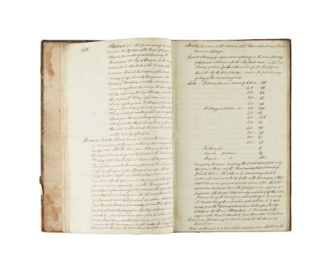 Small folio, printed and in manuscript from 1774 to 1819, comprising 17 manuscript and 34 printed leaves (many of the printed