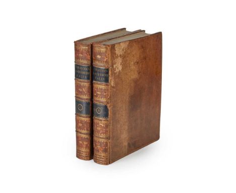 Oxford: The Clarendon Press, 1798. 2 volumes, small 4to, portrait, contemporary calf with black morocco gilt labels to spines