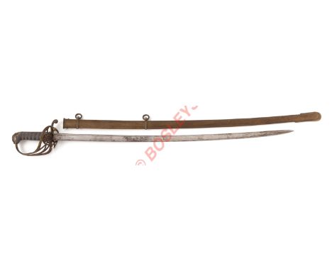 William IV Officer's 1822 Pattern Levee Piped Back Bladed Sword.A good clean example the slightly curved single edged piped b