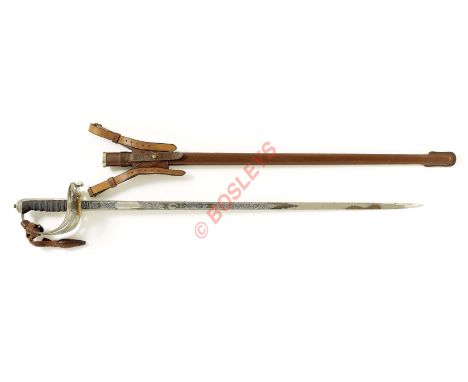 Bechuanaland Protectorate Police Officer's Sword.A rare Elizabeth II period example by Henry Wilkinson of London, which close