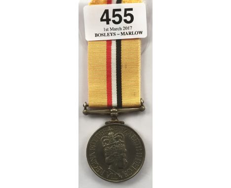 King's Own Royal Border Regiment Iraq Medal.Awarded to "25118858 LCPL A.D. WILKINSON KORBR".