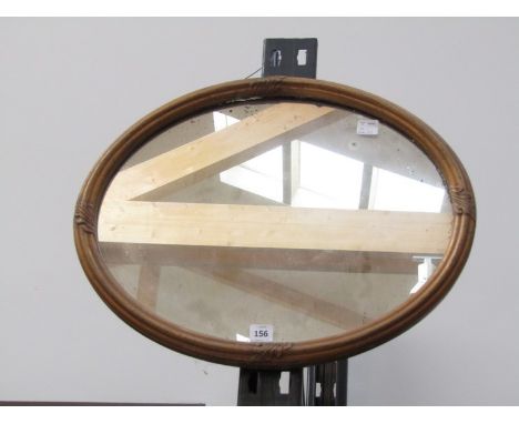 A 19th Century oval gilt wall mirror.  55cm x 45cm