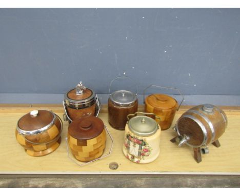Collection of vintage ice buckets and drinks dispenser etc&nbsp;