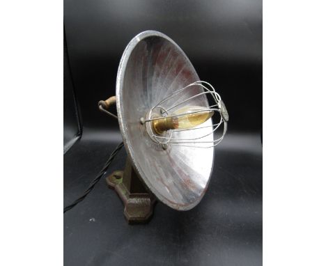 A Swan Brand industrial lamp for display only