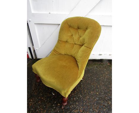 Vintage upholstered bedroom chair