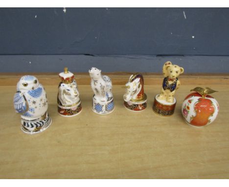6 Royal Worcester candle snuffers&nbsp;
