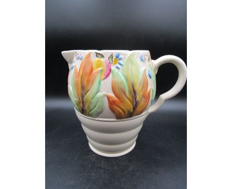 Clarice Cliff Celtic leaf and berry pattern jug 20cmH