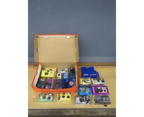 Collection of vintage single use cameras to include Nintendo Mario and other advertising etc&nbsp;