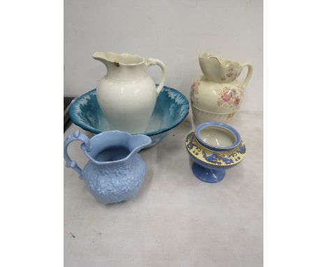 Various vintage jugs, bowls and vase