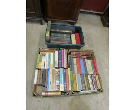 3 Boxes of mixed vintage books&nbsp;