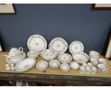Royal Worcester 'Mayfield' dinner service for 6 (missing one coffee can)&nbsp;