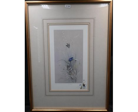 Sally Fleming Limited print of butterflies 11/850 sign in margin published by Papillon, Norfolk