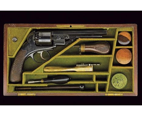 dating: about 1855 provenance: England, Octagonal, rifled, 10 mm cal. barrel, signed 'Lefaure a Paris', with fore-sight, six-