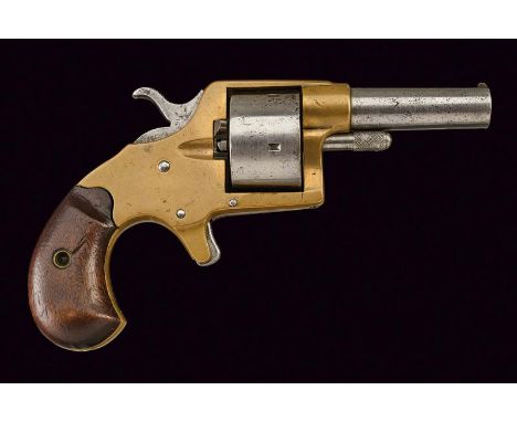 dating: 1871 - 76 provenance: USA, Round, iron, cal. 41 rimfire barrel, with fore-sight, company's marking in two lines. Cyli