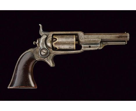 dating:  provenance: USA, Octagonal, rifled, cal. 28 barrel, with address and patent '1855', provided with fore-sight; five-s