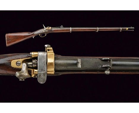 dating: Third quarter of the 19th Century provenance: Russia, Round, rifled, 16 mm cal. barrel, with fore-sight and adjustabl