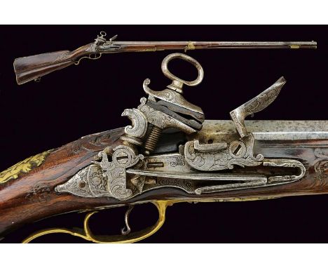 dating: late 18th Century provenance: Naples, Smooth, two-stage, octagonal and round, 18 mm cal. barrel, with rings at the gi