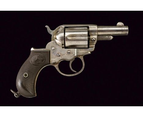 dating: 1875-1890 provenance: USA, Round, rifled, 2-1/2' barrel, with fore-sight, caliber marking 'COLT D.A. 38', the back wi