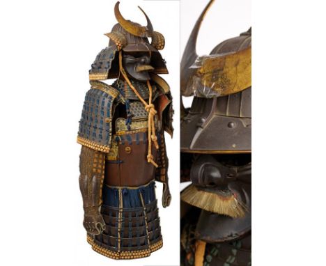dating: Period (1603-1867) provenance: Japan, Kabuto with iron, thirty-two plate hachi, large fukiageashi, four-plate shikoro