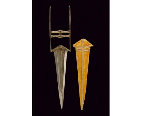 dating: First half of the 19th Century provenance: India, Elegant, straight, double-edged blade with thin, central raiser, ri