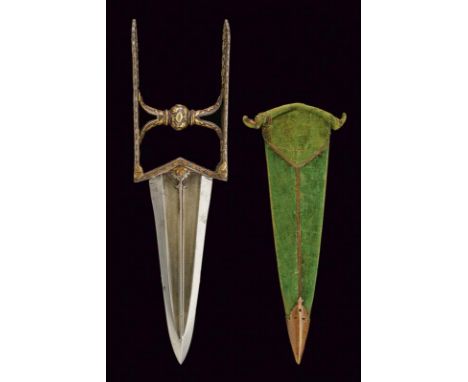 dating: circa 1800 provenance: India, Wide and strong, double-edged blade with reinforced tip, central raiser and double groo