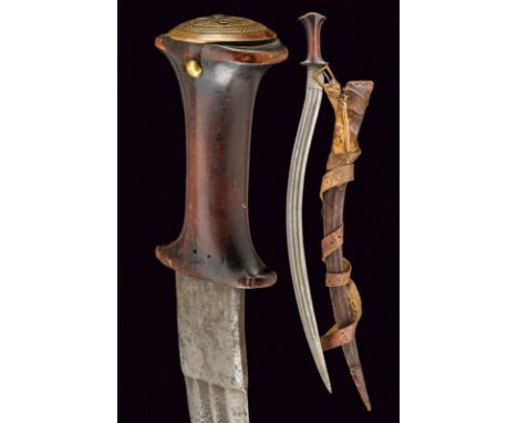 dating: Late 19th Century provenance: Ethiopia, Fine, curved, double-edged blade with double groove, engraved with floral mot