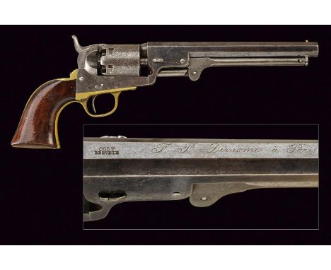 dating: Third quarter of the 19th Century provenance: Paris, Octagonal, rifled, cal. 36 barrel, with fore-sight, marked in it