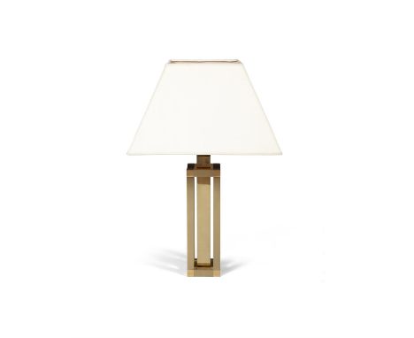 LAMPA brass table lamp, Italy, c.1980. 79cm (h)